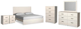 Wexley Panel Bed, Dresser, Mirror, Chest and 2 Nightstands