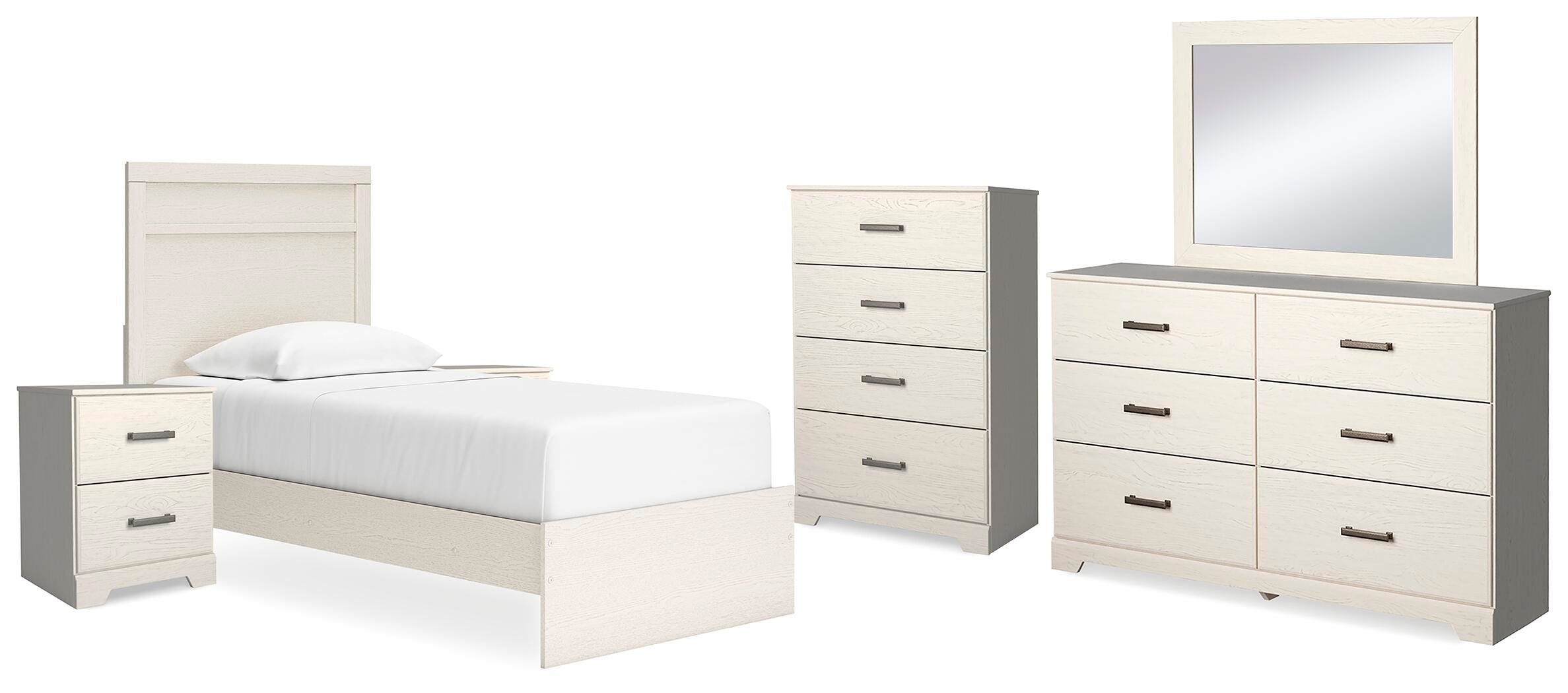 Wexley Panel Bed, Dresser, Mirror, Chest and 2 Nightstands