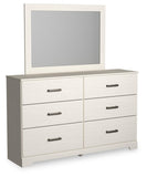 Stelsie Panel Bed with Mirrored Dresser, Chest and Nightstand