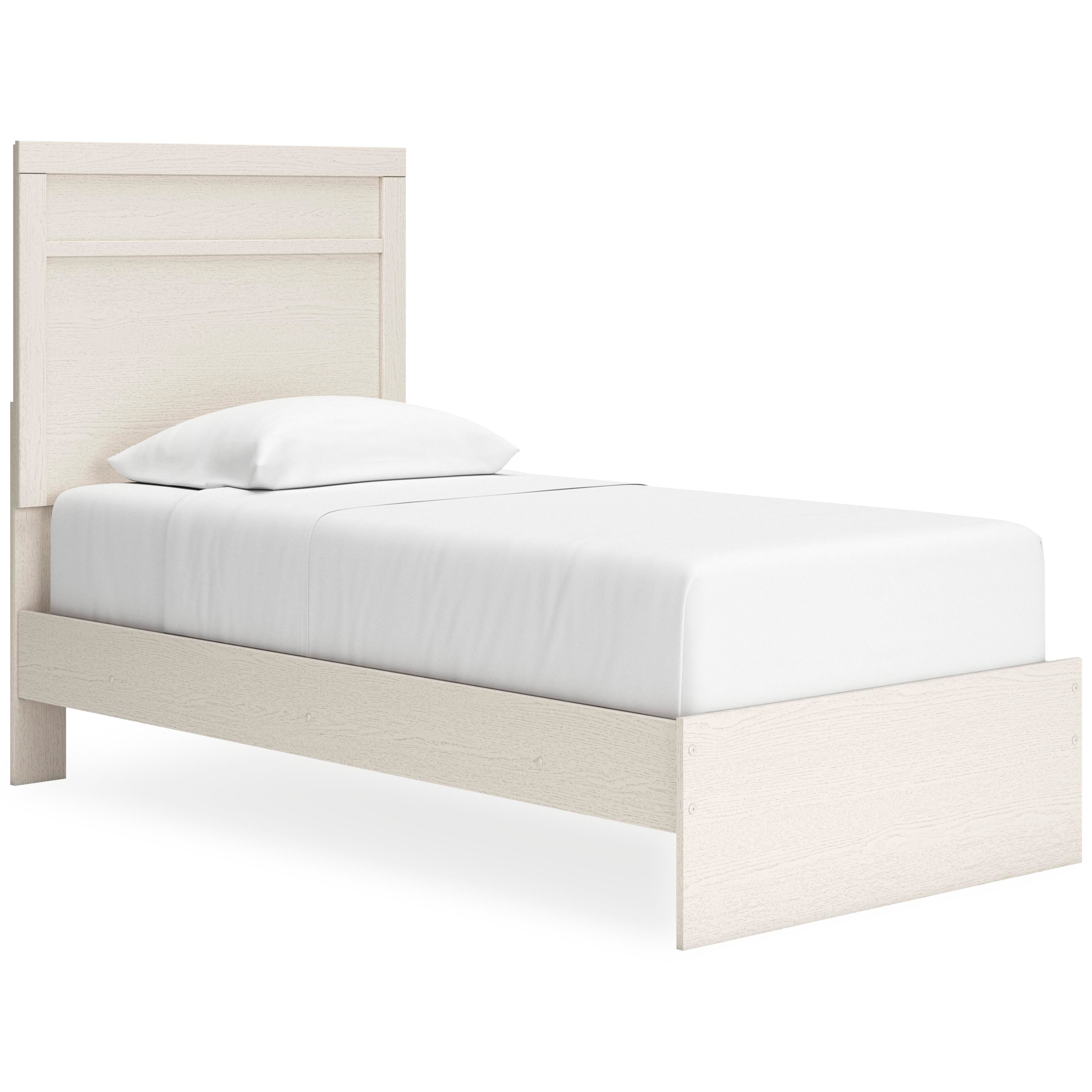 Stelsie Panel Bed with Mirrored Dresser, Chest and 2 Nightstands