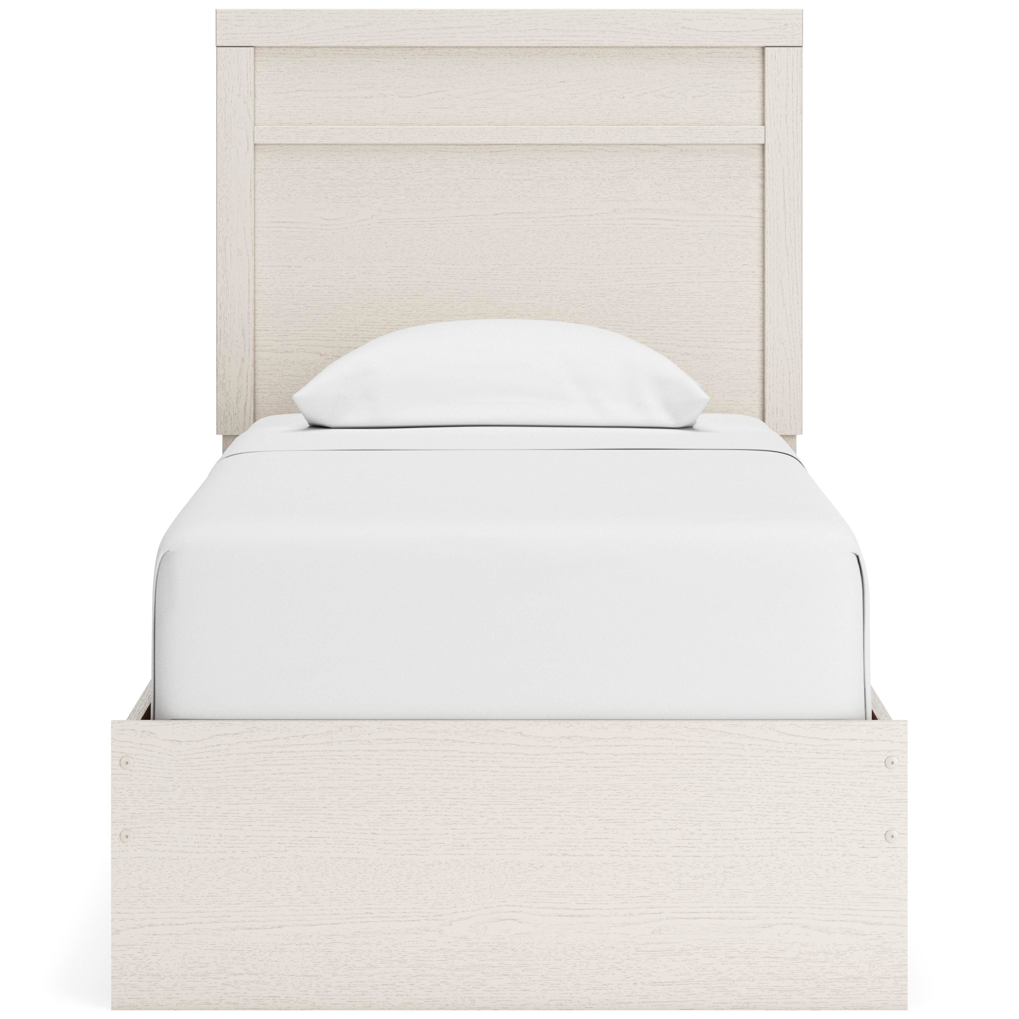 Stelsie Panel Bed with Mirrored Dresser, Chest and 2 Nightstands