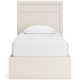 Stelsie Panel Bed with Mirrored Dresser and 2 Nightstands