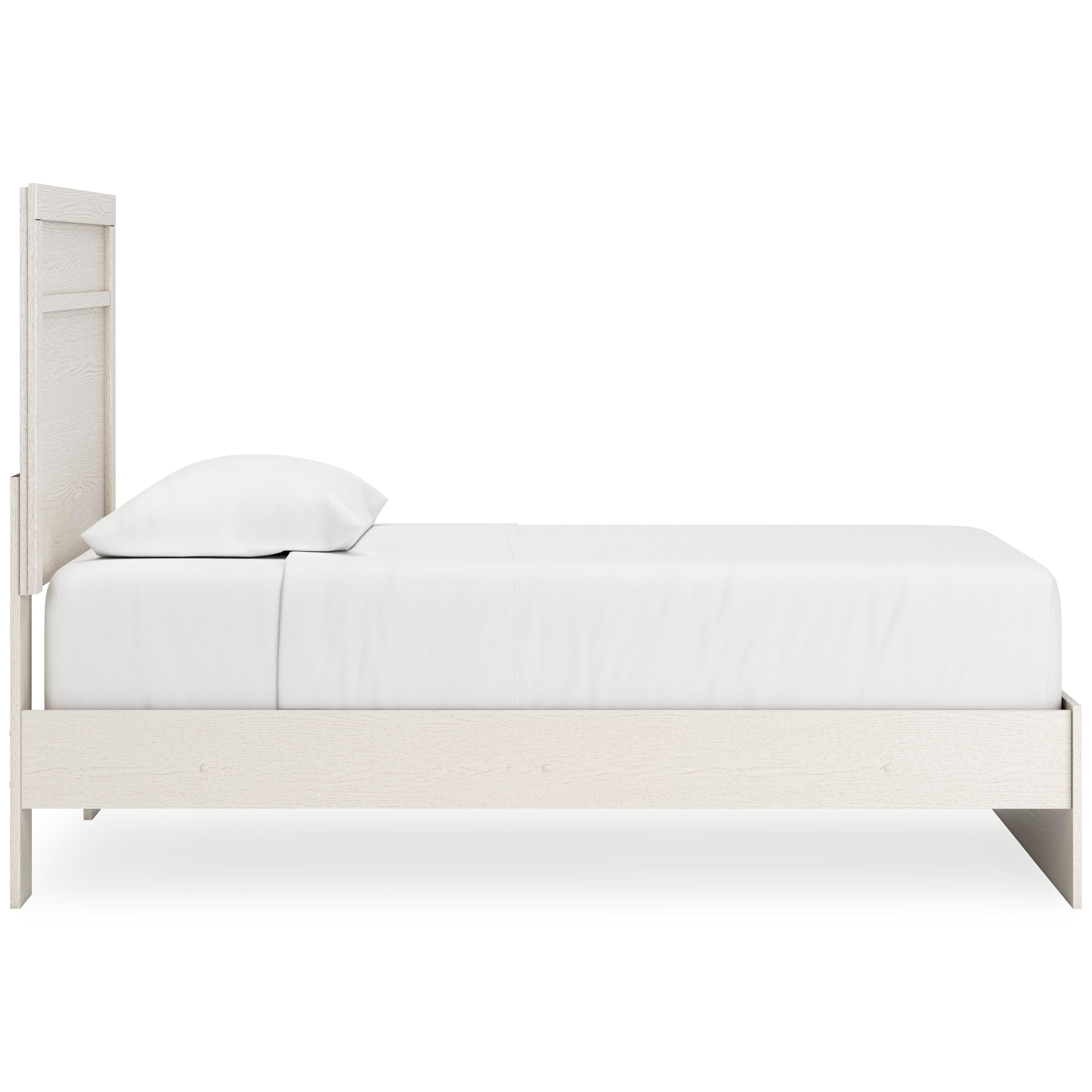 Wexley Panel Bed with Mirrored Dresser and Chest