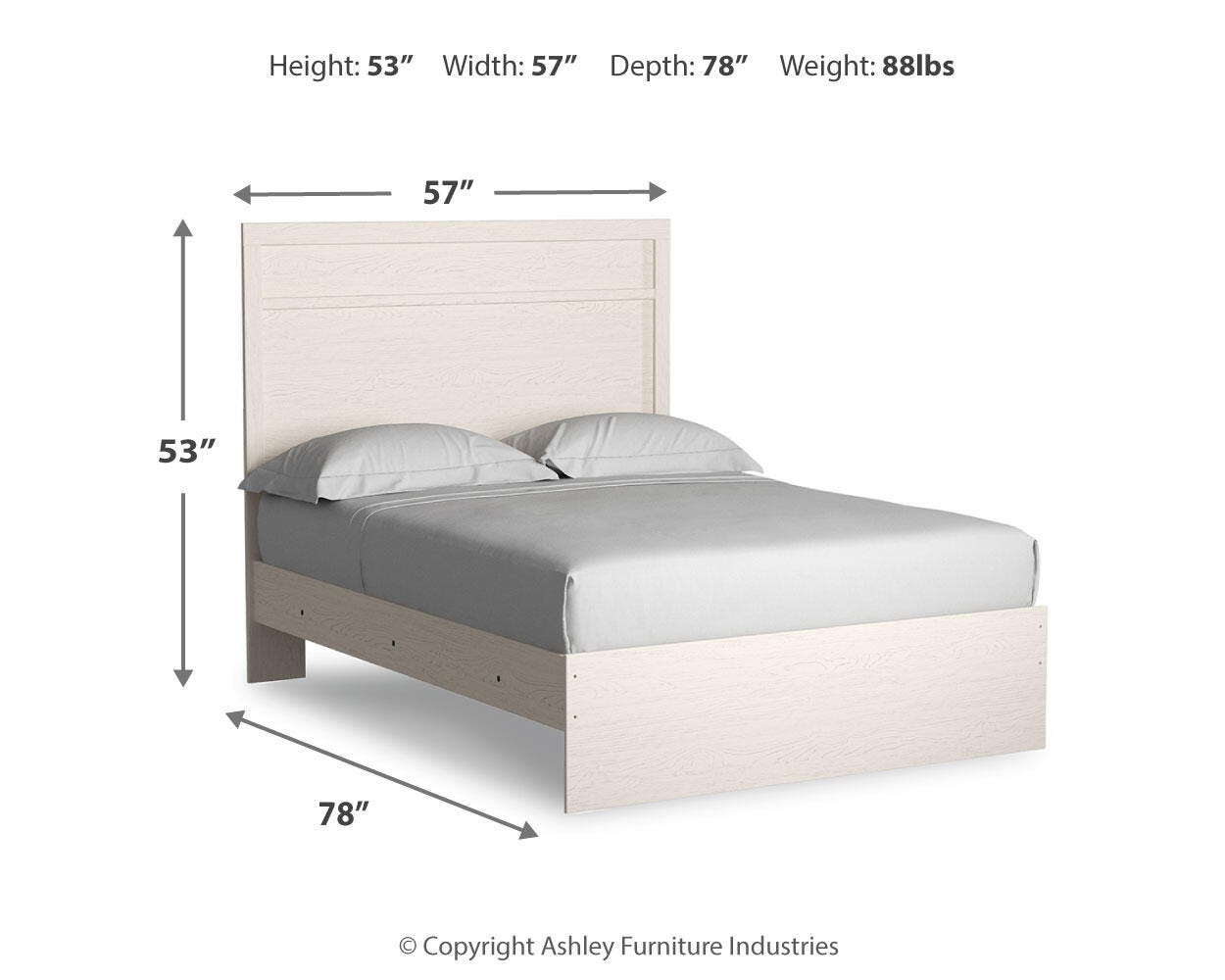 Wexley Panel Bed with Mirrored Dresser
