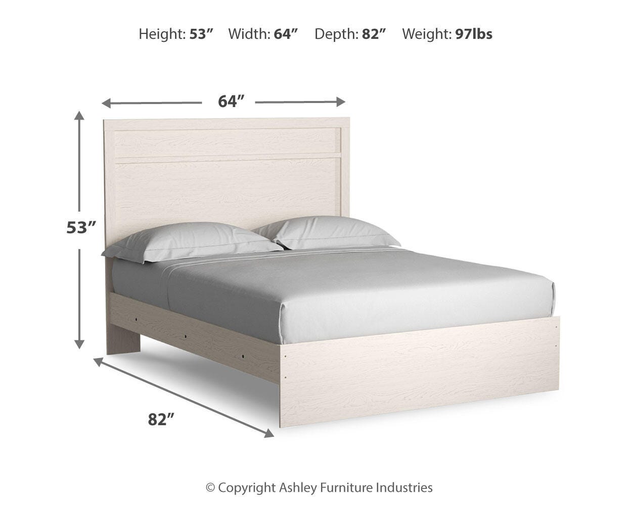 Wexley Panel Bed with Mirrored Dresser