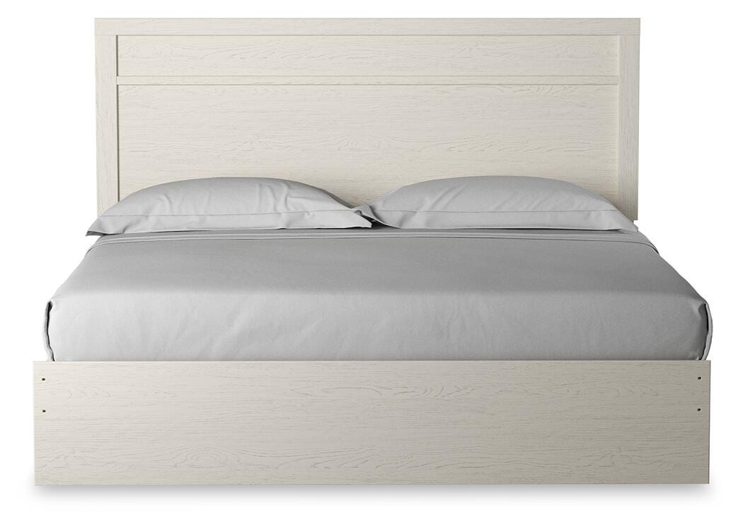 Stelsie Panel Bed and Nightstand