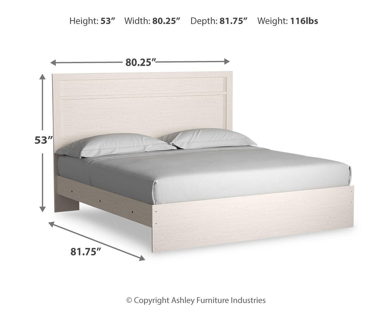Stelsie Panel Bed, Chest and Nightstand