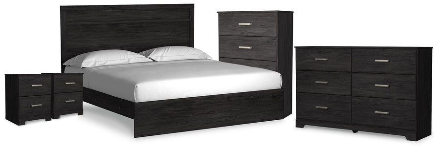 Rosendale Panel Bed, Dresser, Chest and 2 Nightstands