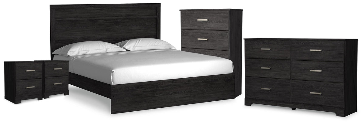 Rosendale Panel Bed, Dresser, Chest and 2 Nightstands