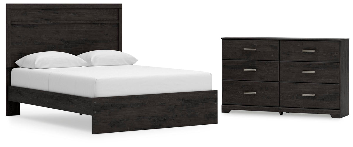 Rosendale Panel Bed with Dresser