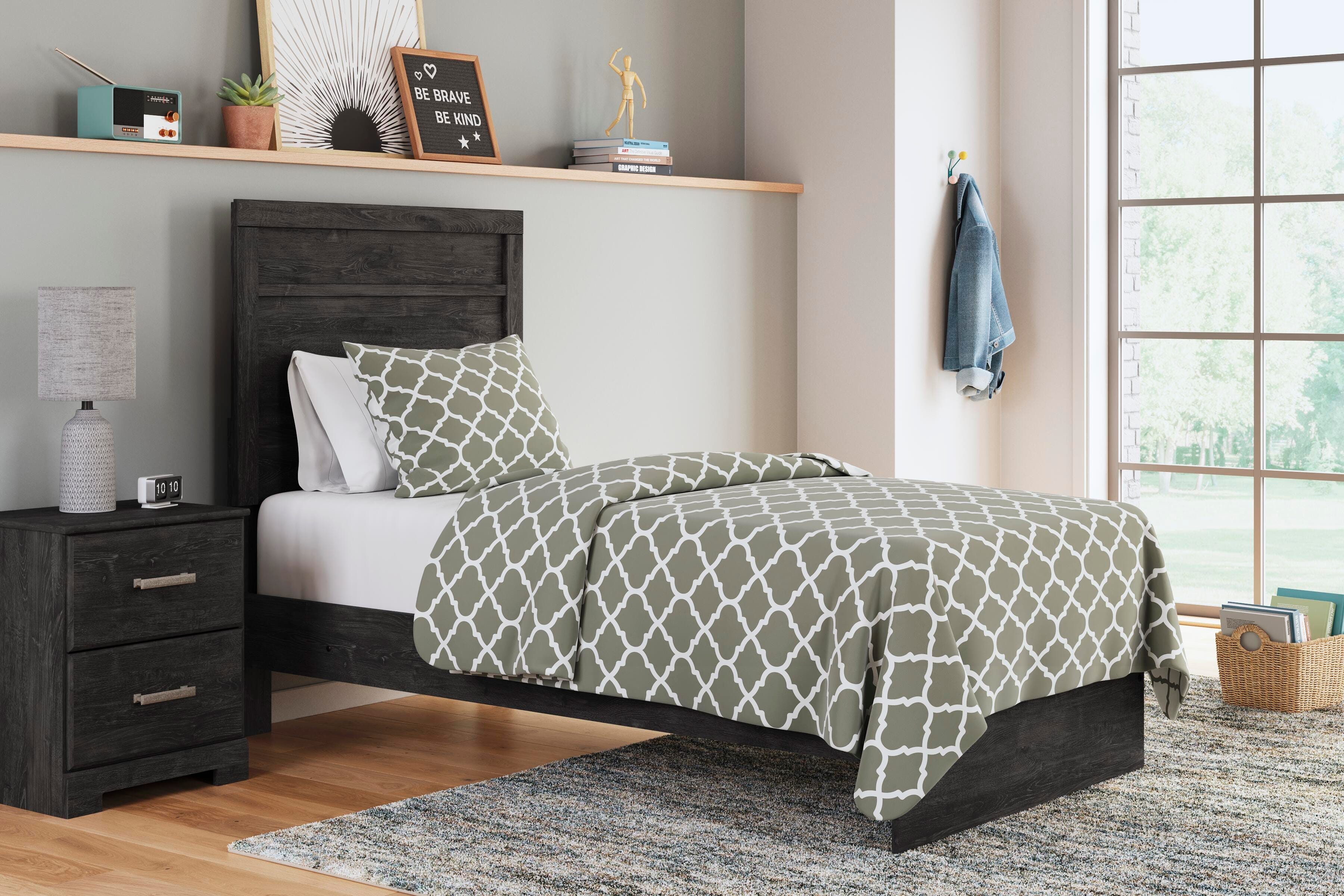 Rosendale Panel Bed, Dresser, Mirror and 2 Nightstands