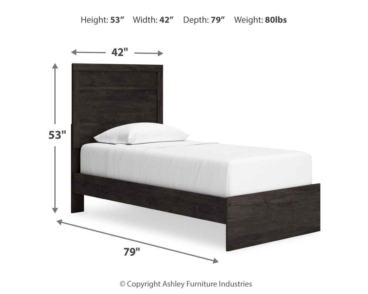 Rosendale Panel Bed and Nightstand