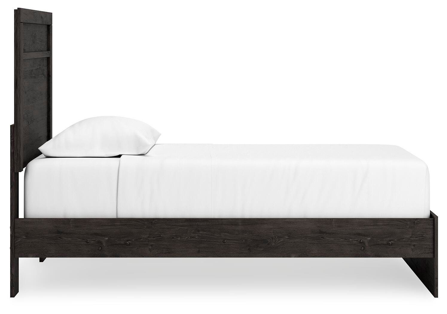 Rosendale Panel Bed with Mirrored Dresser