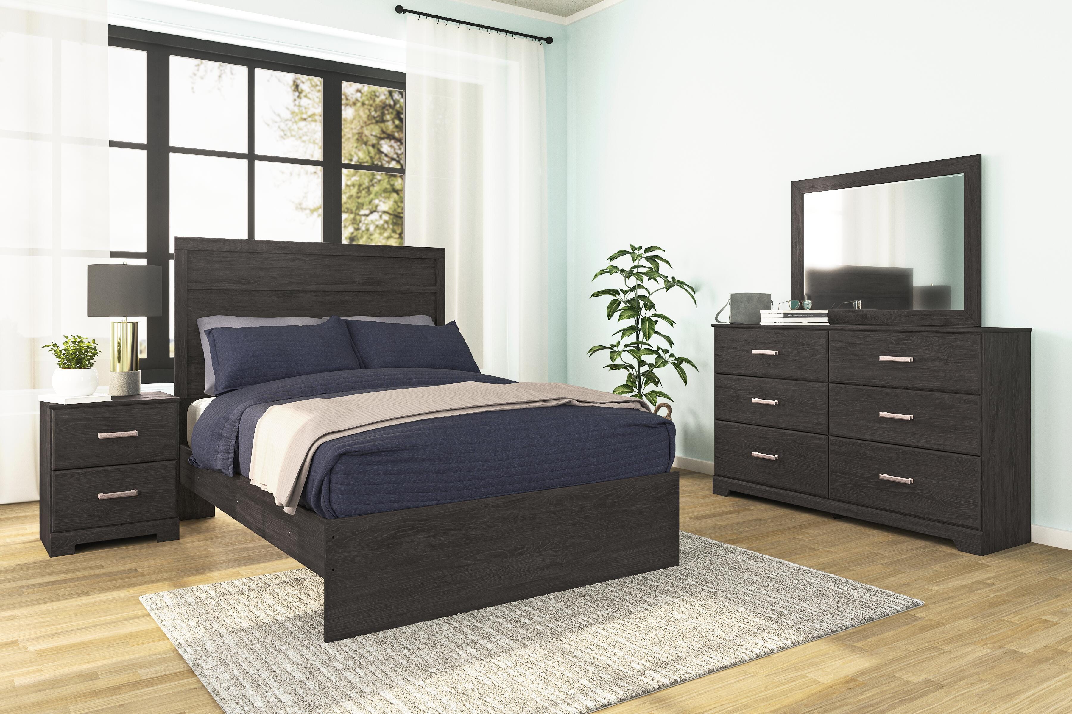 Rosendale Panel Bed with Dresser