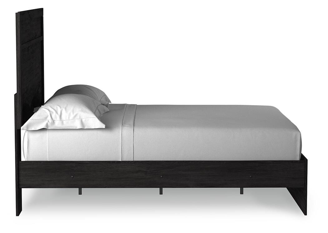 Rosendale Panel Bed with Mirrored Dresser and Chest