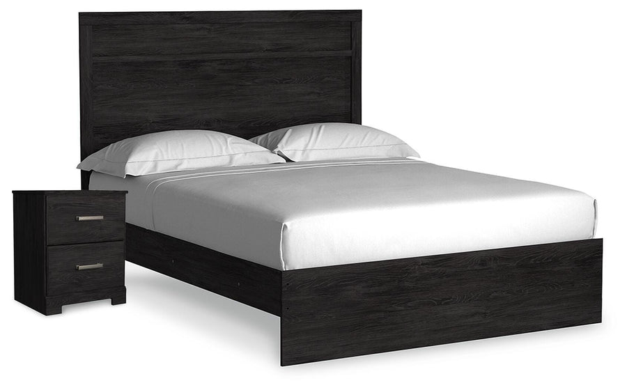 Rosendale Panel Bed and Nightstand
