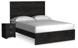 Rosendale Panel Bed and Nightstand