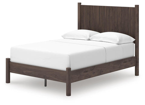 Pamytta Panel Platform Bed, Dresser, Mirror and Nightstand