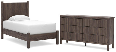 Pamytta Panel Platform Bed and Dresser