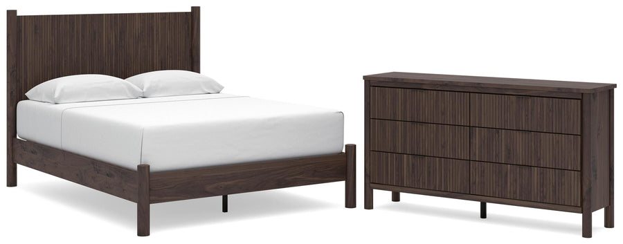 Pamytta Panel Platform Bed and Dresser