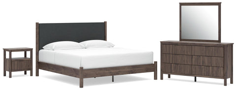 Pamytta Panel Bed, Dresser, Mirror and Nightstand