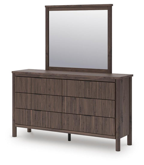 Pamytta Panel Bed, Dresser, Mirror, Chest and Nightstand