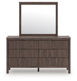 Pamytta Panel Platform Bed, Dresser, Mirror, Chest and Nightstand