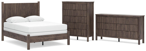 Pamytta Panel Bed, Dresser and Chest