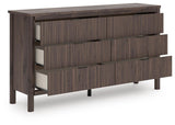 Pamytta Upholstered Panel Bed and Dresser