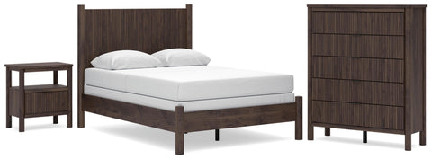 Pamytta Panel Bed, Chest and Nightstand