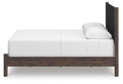 Pamytta Upholstered Panel Bed, Dresser and Chest