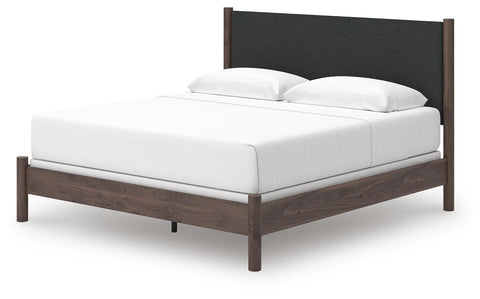 Pamytta Upholstered Panel Bed, Dresser and Chest