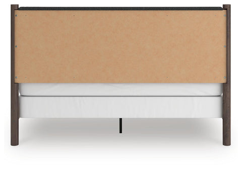 Pamytta Upholstered Panel Bed, Dresser, Mirror and Chest