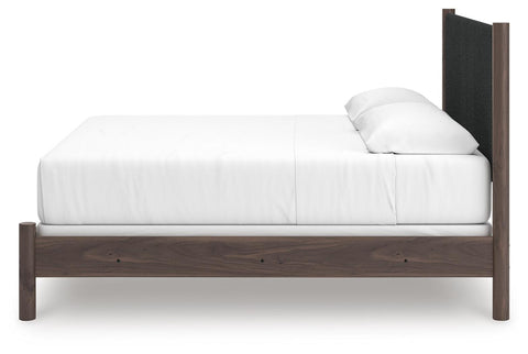 Pamytta Upholstered Panel Bed, Dresser and Chest