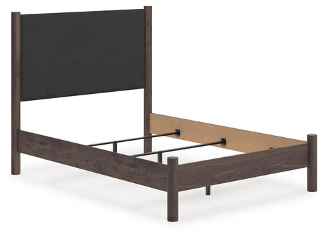 Pamytta Upholstered Panel Bed, Dresser, Mirror, Chest and Nightstand