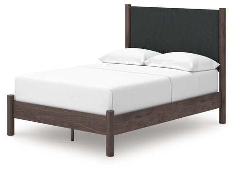 Pamytta Panel Bed, Dresser, Mirror and Nightstand