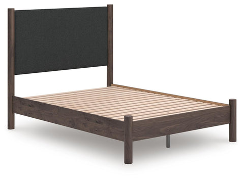 Pamytta Upholstered Panel Platform Bed and Dresser