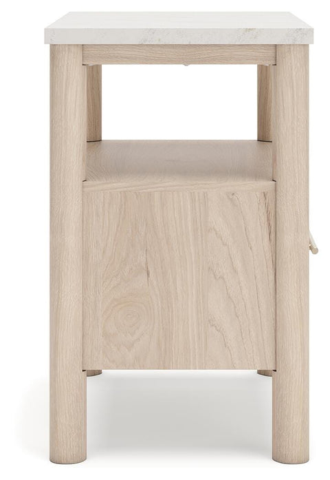 Cadmori Upholstered Panel Bed, Dresser, Mirror, Chest and 2 Nightstands