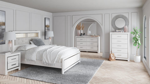 Altyra Bookcase Headboard, Dresser and Mirror