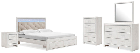 Altyra Storage Bed, Dresser, Mirror, Chest and Nightstand