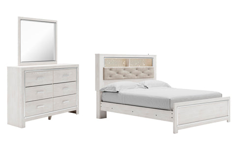 Altyra Panel Bookcase Bed, Dresser and Mirror