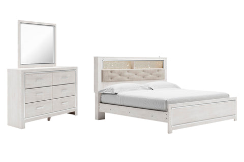 Altyra Panel Bookcase Bed, Dresser and Mirror