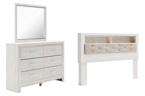 Altyra Bookcase Headboard, Dresser and Mirror