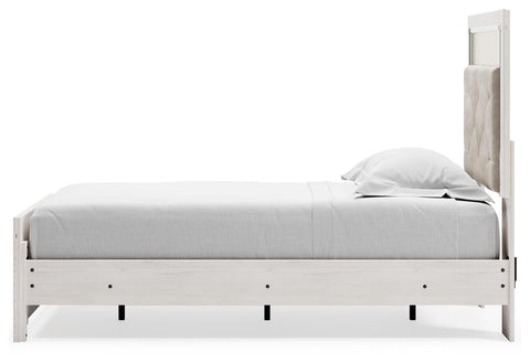 Altyra Upholstered Panel Bed, Dresser, Mirror, and Nightstand