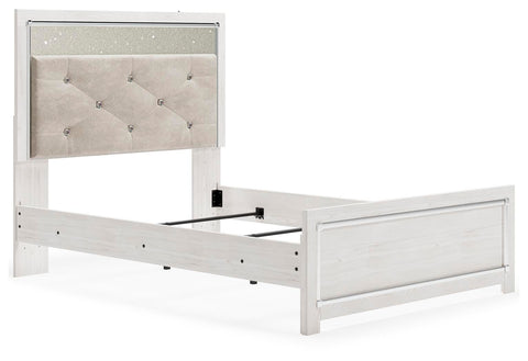Altyra Upholstered Panel Bed, Dresser, Mirror, and Nightstand