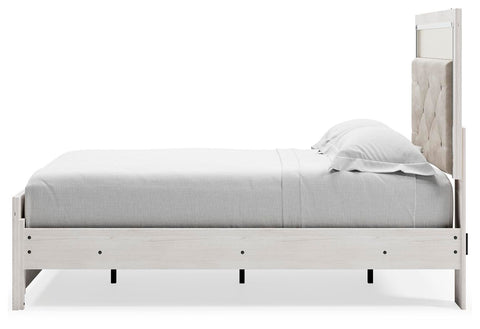 Altyra Upholstered Panel Bed, Dresser and Nightstand