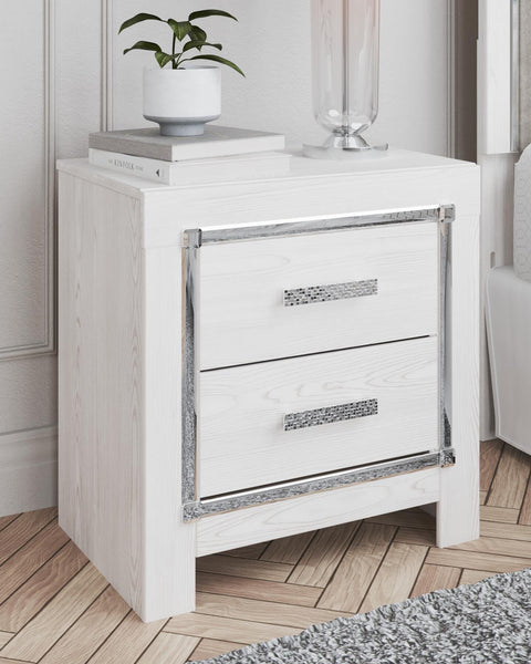 Altyra Upholstered Panel Bed, Dresser, Mirror, and Nightstand