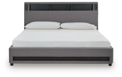 Finigale Upholstered Bed with Wireless Audio