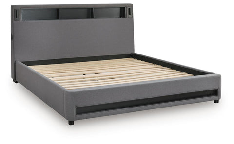Finigale Upholstered Bed with Wireless Audio