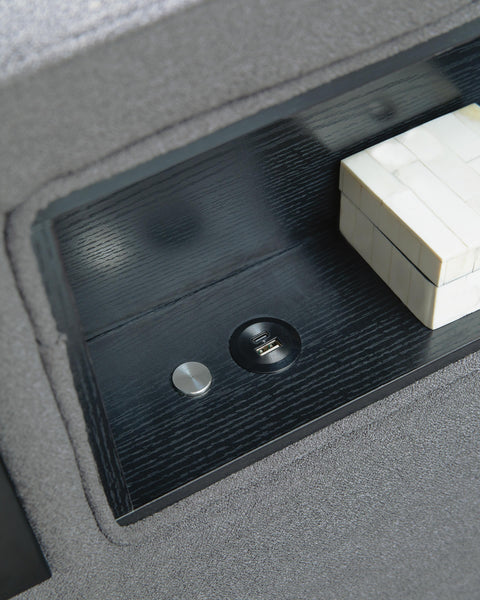 Finigale Upholstered Bed with Wireless Audio
